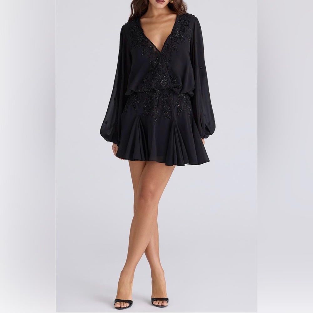 TAGS ON House of CB Black Beaded Dress